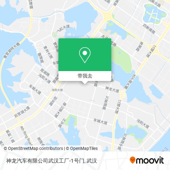 神龙汽车有限公司武汉工厂-1号门地图