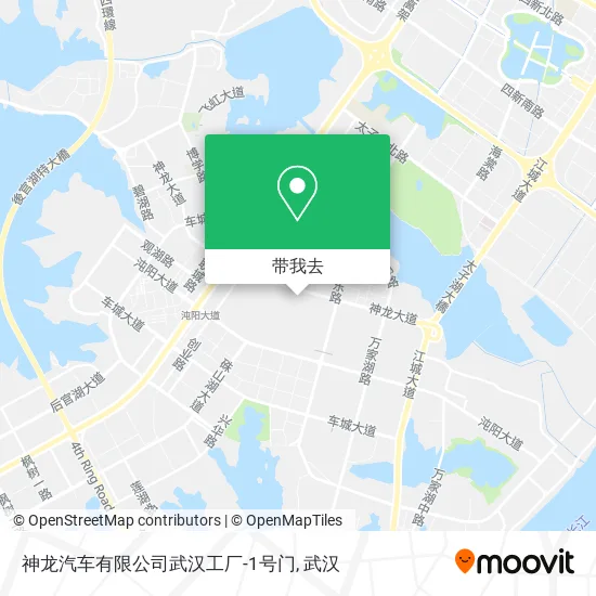 神龙汽车有限公司武汉工厂-1号门地图