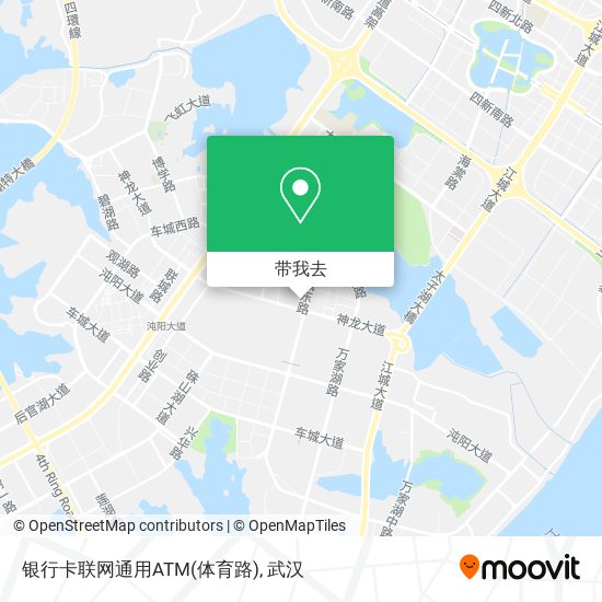 银行卡联网通用ATM(体育路)地图