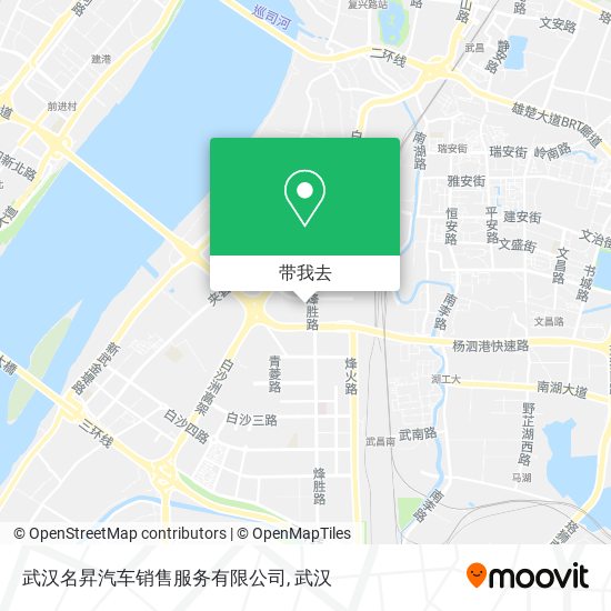 武汉名昇汽车销售服务有限公司地图