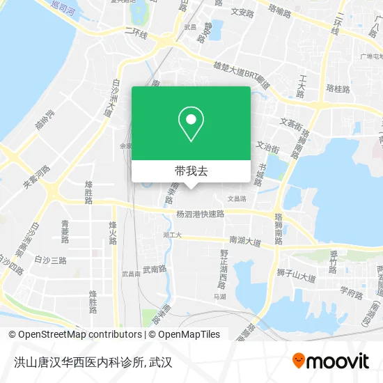 洪山唐汉华西医内科诊所地图
