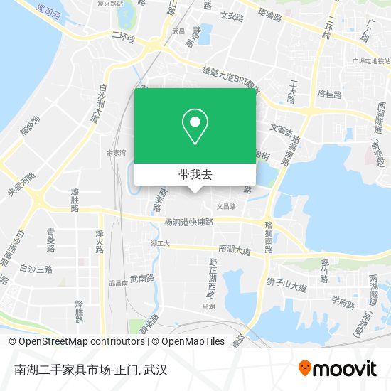 南湖二手家具市场-正门地图