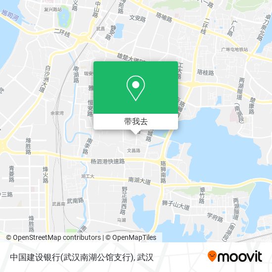中国建设银行(武汉南湖公馆支行)地图