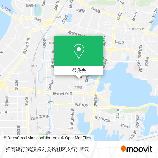 招商银行(武汉保利公馆社区支行)地图