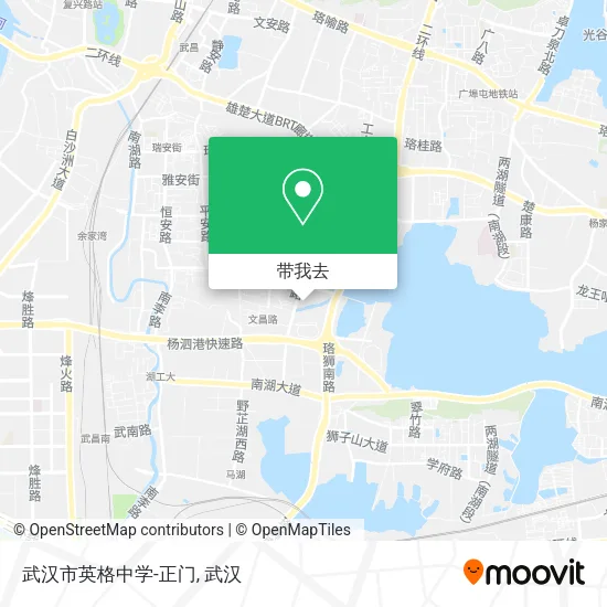武汉市英格中学-正门地图