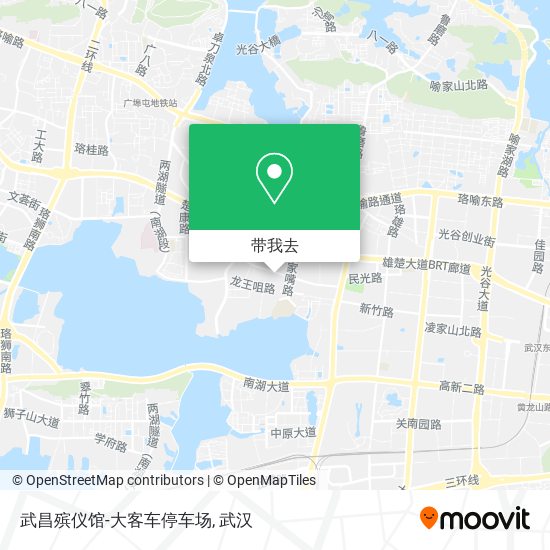武昌殡仪馆-大客车停车场地图
