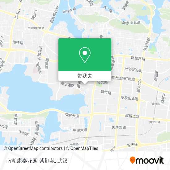 南湖康泰花园-紫荆苑地图