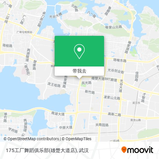 175工厂舞蹈俱乐部(雄楚大道店)地图