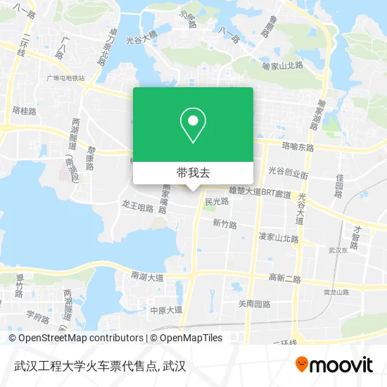 武汉工程大学火车票代售点地图