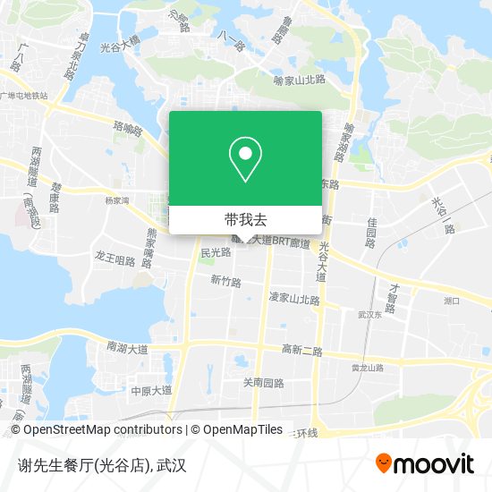 谢先生餐厅(光谷店)地图