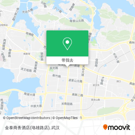 金泰商务酒店(珞雄路店)地图