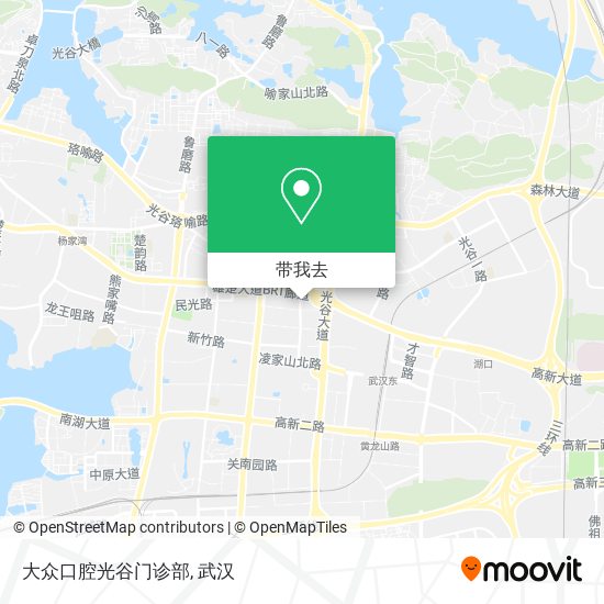 大众口腔光谷门诊部地图