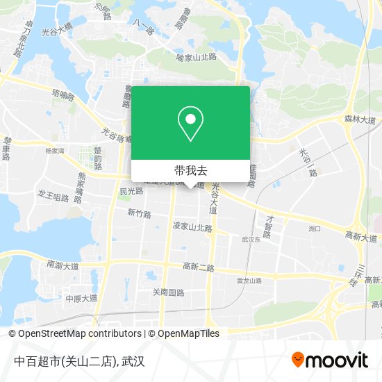 中百超市(关山二店)地图