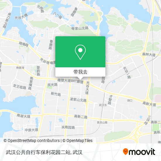 武汉公共自行车保利花园二站地图