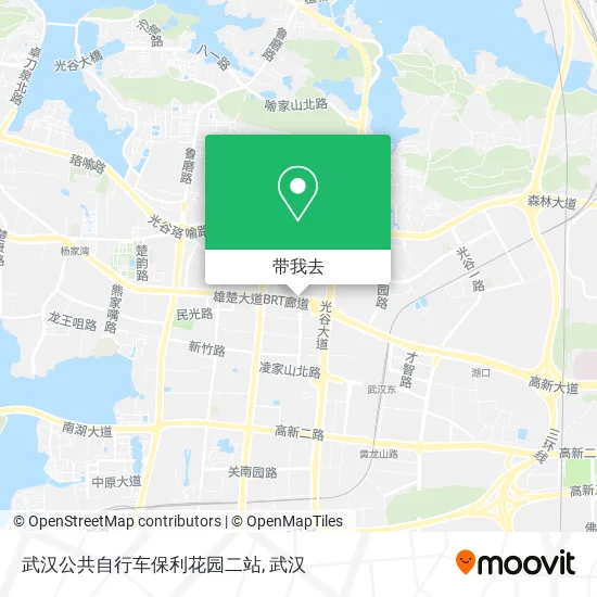 武汉公共自行车保利花园二站地图