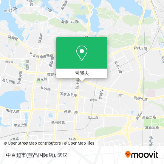 中百超市(蓝晶国际店)地图