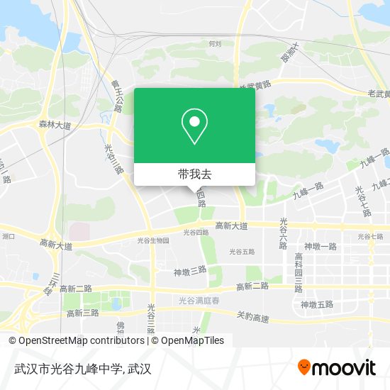 武汉市光谷九峰中学地图