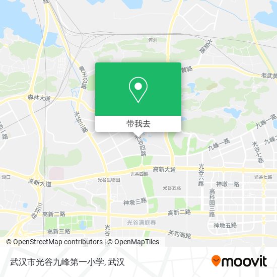 武汉市光谷九峰第一小学地图