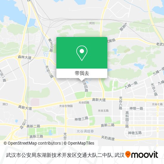 武汉市公安局东湖新技术开发区交通大队二中队地图