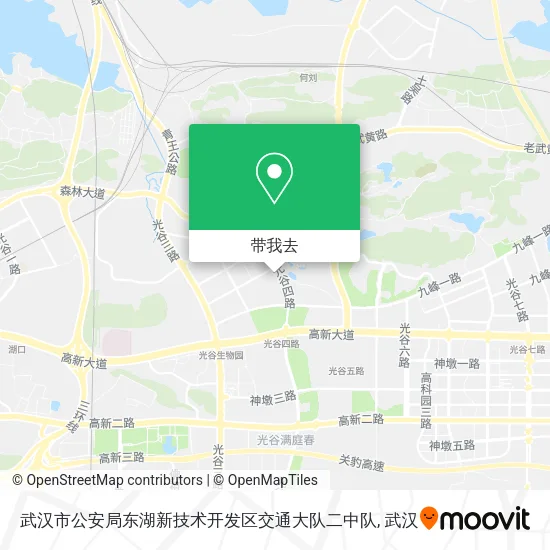 武汉市公安局东湖新技术开发区交通大队二中队地图