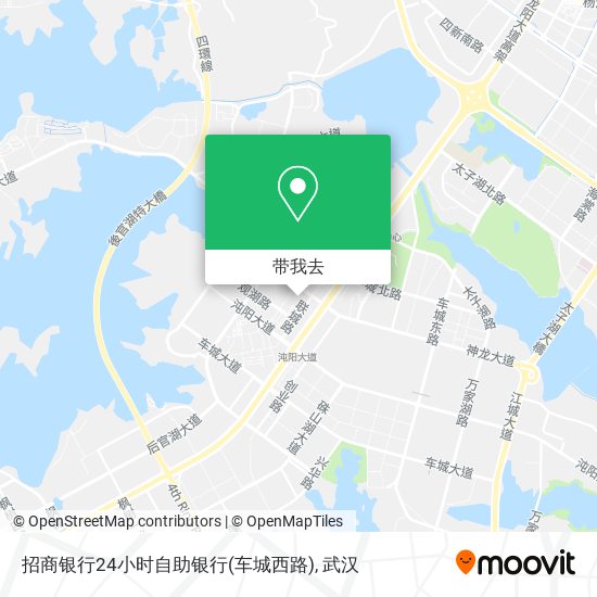 招商银行24小时自助银行(车城西路)地图