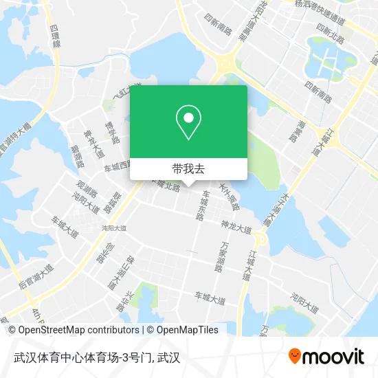 武汉体育中心体育场-3号门地图