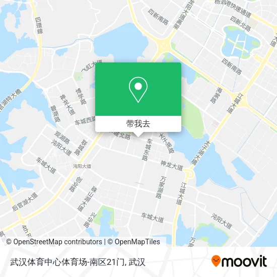 武汉体育中心体育场-南区21门地图