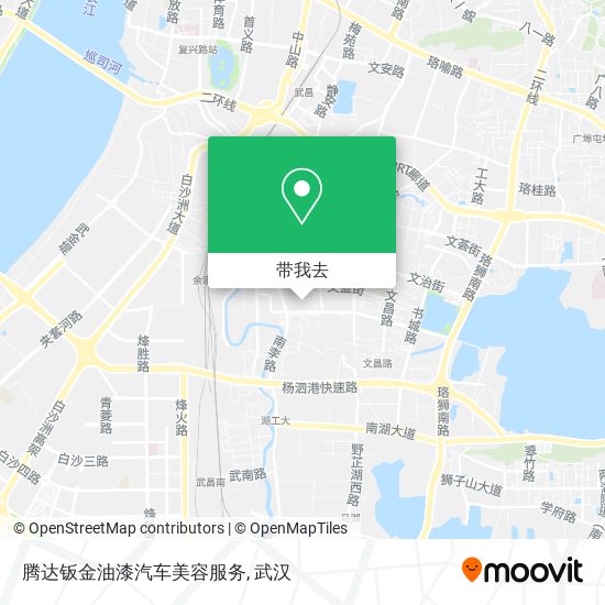 腾达钣金油漆汽车美容服务地图