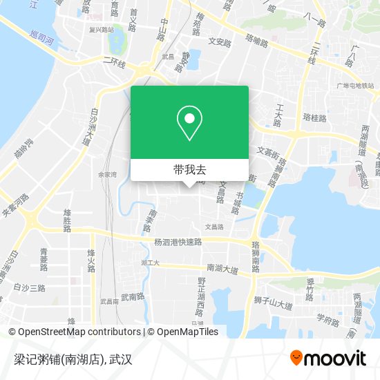 梁记粥铺(南湖店)地图