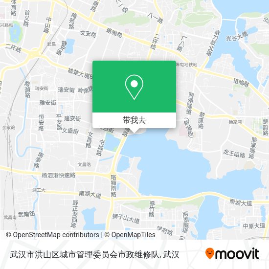 武汉市洪山区城市管理委员会市政维修队地图