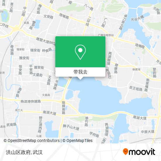 洪山区政府地图