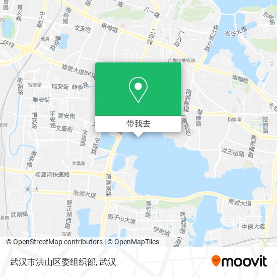 武汉市洪山区委组织部地图