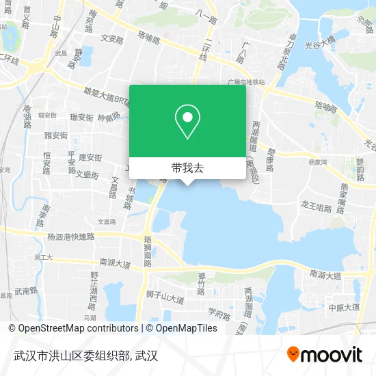 武汉市洪山区委组织部地图
