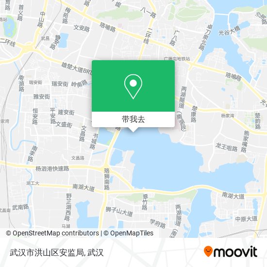 武汉市洪山区安监局地图