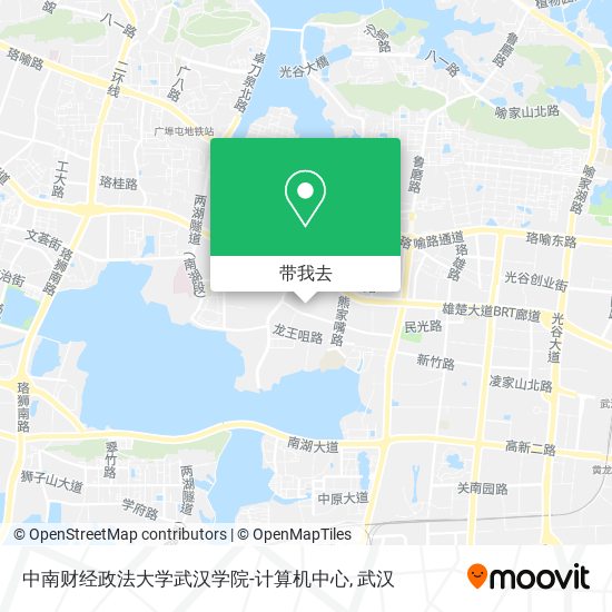 中南财经政法大学武汉学院-计算机中心地图