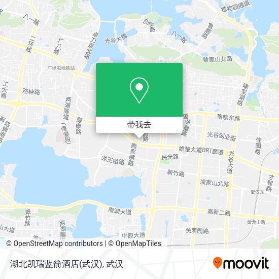 湖北凯瑞蓝箭酒店(武汉)地图