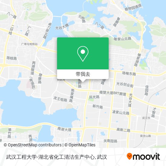 武汉工程大学-湖北省化工清洁生产中心地图