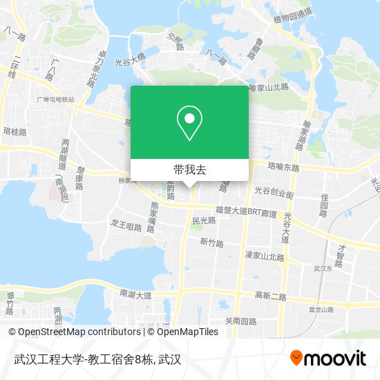 武汉工程大学-教工宿舍8栋地图