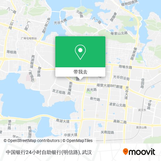 中国银行24小时自助银行(明信路)地图