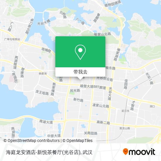 海庭龙安酒店-新悦茶餐厅(光谷店)地图