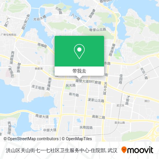 洪山区关山街七一七社区卫生服务中心-住院部地图