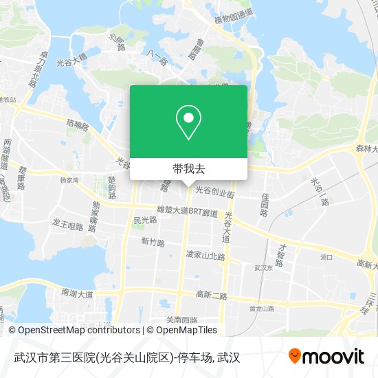武汉市第三医院(光谷关山院区)-停车场地图
