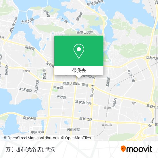 万宁超市(光谷店)地图