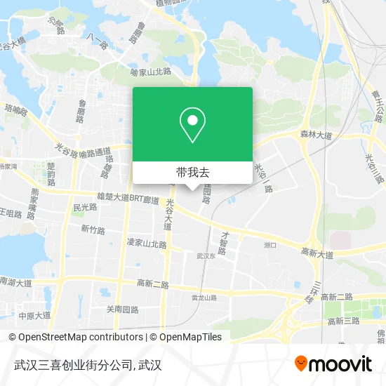 武汉三喜创业街分公司地图