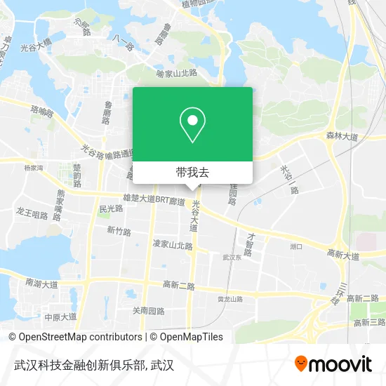 武汉科技金融创新俱乐部地图