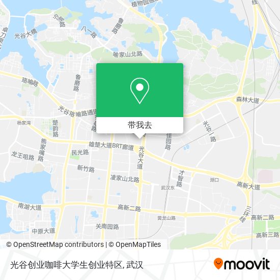光谷创业咖啡大学生创业特区地图