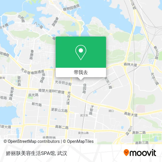 娇丽肤美容生活SPA馆地图