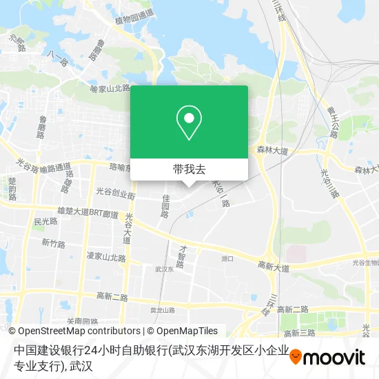 中国建设银行24小时自助银行(武汉东湖开发区小企业专业支行)地图