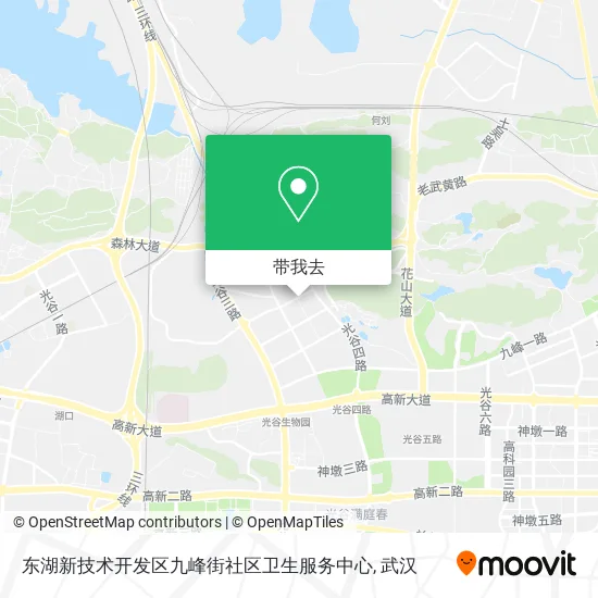 东湖新技术开发区九峰街社区卫生服务中心地图