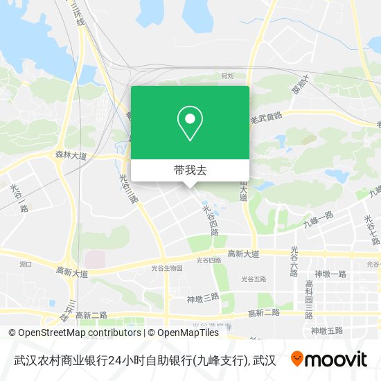 武汉农村商业银行24小时自助银行(九峰支行)地图
